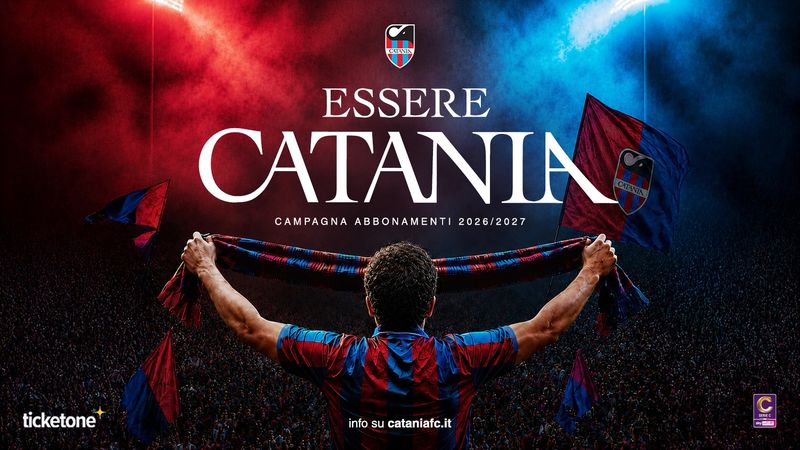 Campagna Abbonamenti “Essere Catania”, chiusura lunedì 7 settembre