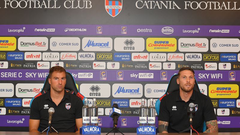 Verso Casertana-Catania: Caturano e Masciangelo in sala stampa